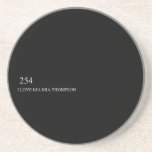 I LOVE KIA MIA THOMPSON    Coasters (Sandstone)