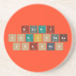 Merry
 Christmas
 Shannon  Coasters (Sandstone)
