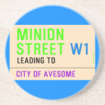 Minion Street  Coasters (Sandstone)