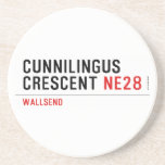 Cunnilingus  crescent  Coasters (Sandstone)