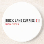 brick lane curries  Coasters (Sandstone)