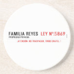 Familia reyes   Coasters (Sandstone)