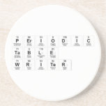 Periodic Table Writer  Coasters (Sandstone)