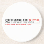 @ChrisSanClaire  Coasters (Sandstone)