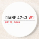 DIANE 47<3  Coasters (Sandstone)