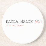 Kayla malik  Coasters (Sandstone)