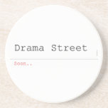 Drama Street  Coasters (Sandstone)
