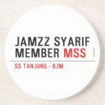 Jamzz Syarif Member  Coasters (Sandstone)