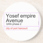 Yosef empire  Avenue   Coasters (Sandstone)