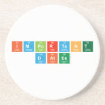Important
 Dates  Coasters (Sandstone)
