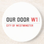 OUR DOOR  Coasters (Sandstone)