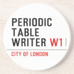 Periodic Table Writer  Coasters (Sandstone)