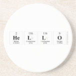 hello  Coasters (Sandstone)