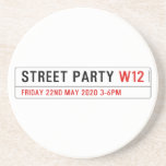 Street Party  Coasters (Sandstone)