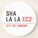 sha la la  Coasters (Sandstone)