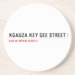 Kgauza Key Gee Street  Coasters (Sandstone)
