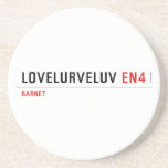 Lovelurveluv  Coasters (Sandstone)