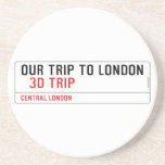 our trip to London    Coasters (Sandstone)