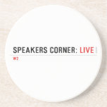 Speakers Corner:  Coasters (Sandstone)