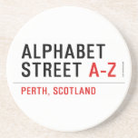 Alphabet  Street  Coasters (Sandstone)
