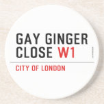 GAY GINGER CLOSE  Coasters (Sandstone)