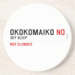 OKOKOMAIKO  Coasters (Sandstone)