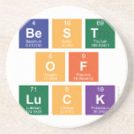 Best
 Of
 Luck  Coasters (Sandstone)