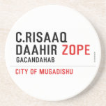 C.risaaq daahir  Coasters (Sandstone)