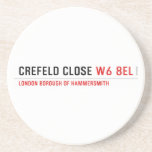 Crefeld Close  Coasters (Sandstone)
