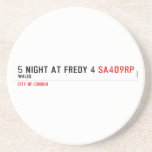 5 night at fredy 4  Coasters (Sandstone)