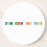 being smart is cool  Coasters (Sandstone)