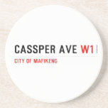 Cassper ave  Coasters (Sandstone)