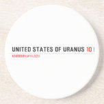 United States of Uranus  Coasters (Sandstone)