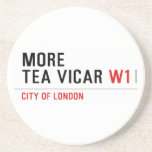 MORE TEA VICAR  Coasters (Sandstone)