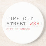 Time out Street  Coasters (Sandstone)