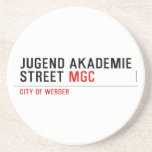 jugend akademie Street  Coasters (Sandstone)