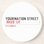 YOURINATION STREET    Coasters (Sandstone)
