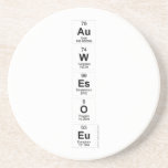 Au
 W
 Es
 O
 Eu  Coasters (Sandstone)