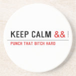 Keep calm  Coasters (Sandstone)