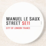 Manuel le Saux Street  Coasters (Sandstone)