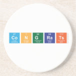 Congrats  Coasters (Sandstone)