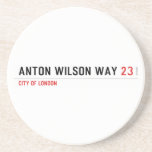 Anton Wilson Way  Coasters (Sandstone)