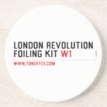 London revolution foiling Kit  Coasters (Sandstone)
