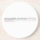 the hammer and sickle  Coasters (Sandstone)