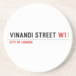 VINANDI STREET  Coasters (Sandstone)