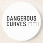 DANGEROUS  CURVES 😉  Coasters (Sandstone)
