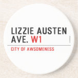 Lizzie Austen Ave.  Coasters (Sandstone)