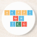 Happy
 New
 Year  Coasters (Sandstone)