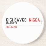 GiGi savge   Coasters (Sandstone)