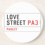 LOVE Street  Coasters (Sandstone)